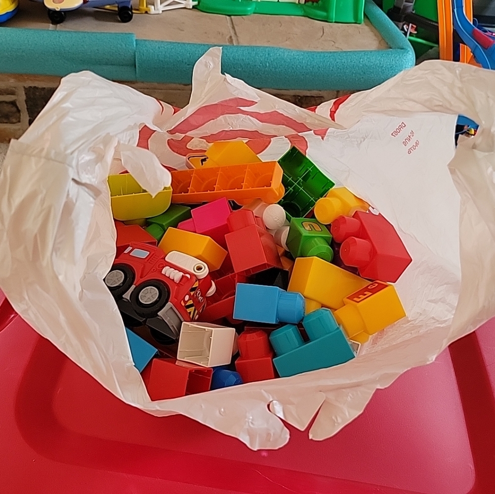 Lot Of 60 First Builders Mega Bloks Building Blocks All Sizes All Colors Lot 10a